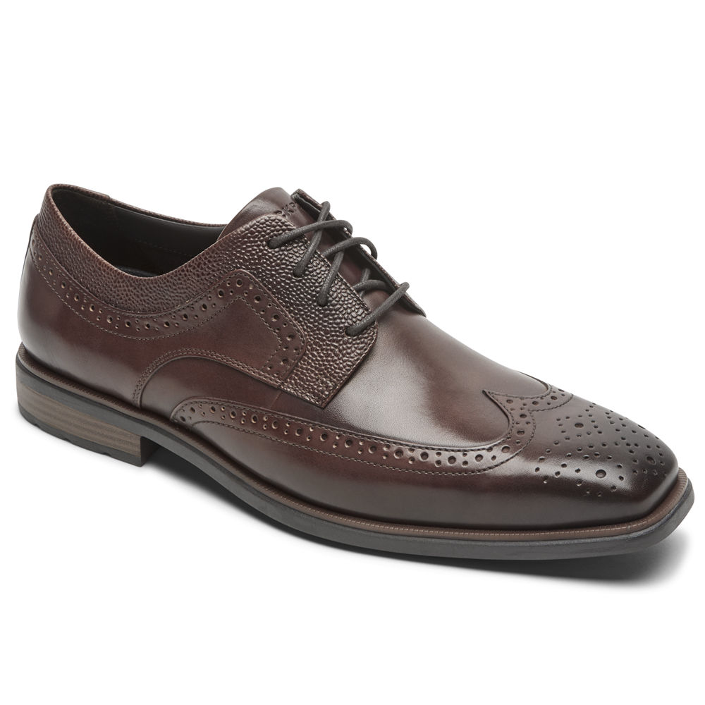 Rockport Lace Up For Mens Brown - Farrow Wingtip - ZO1587436